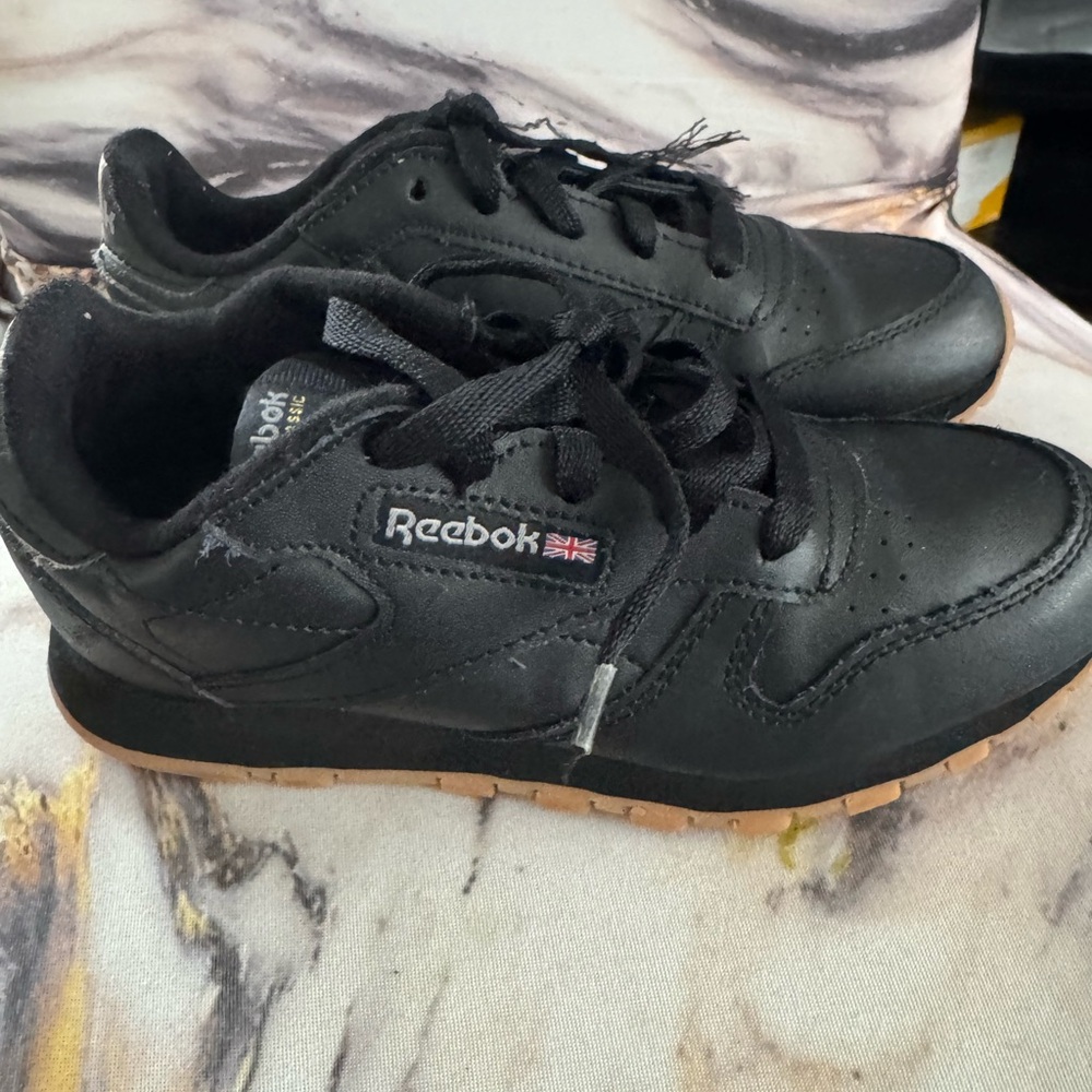 Reebok Kids Black and Tan Sneakers